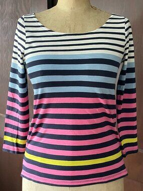 J. Crew Factory Bracelet Sleeve Striped T-shirt